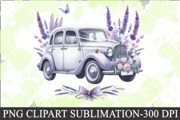 Download Lavender Wedding Car Clipart - Lavender wedding Collection