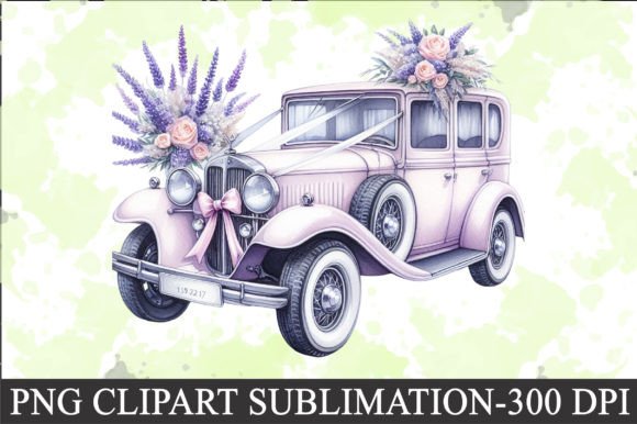 Download Lavender Wedding Car Clipart - Lavender wedding Collection