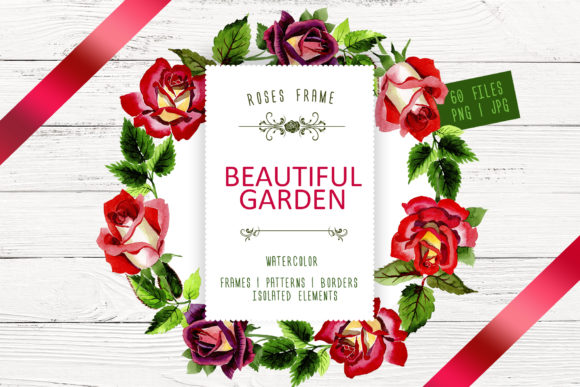 Download Beautiful Garden Watercolor Flower Set - Watercolor flower Collection