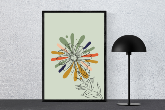 Download Abstract Daisy Printable Wall Art - Daisy print Collection