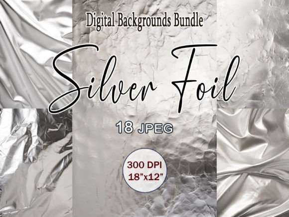 Download Silver Foil Texture Digital Background - Oil Collection
