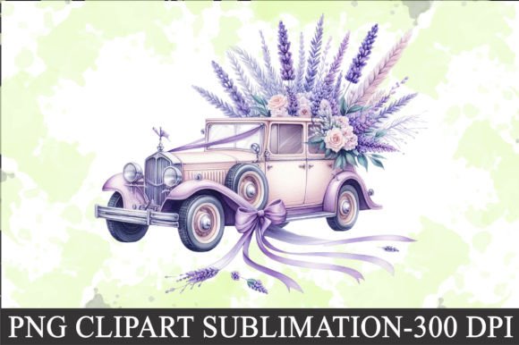 Download Lavender Wedding Car Clipart - Lavender wedding Collection