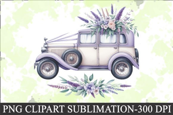 Download Lavender Wedding Car Clipart - Lavender wedding Collection