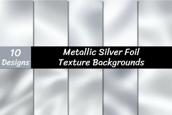 Download Metallic Silver Foil Textures - Oil Collection