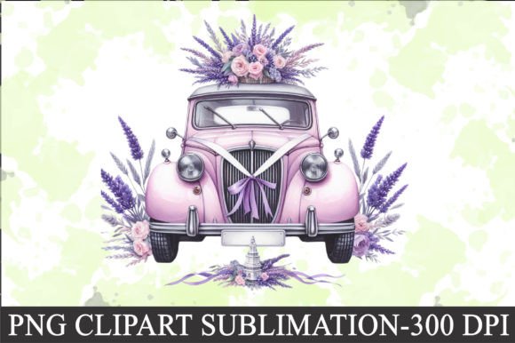Download Lavender Wedding Car Clipart - Lavender wedding Collection