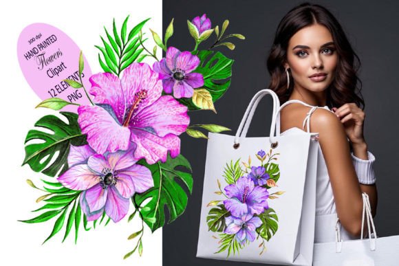 Download Watercolor Flowers Clipart Tropical Png - Watercolor flower Collection