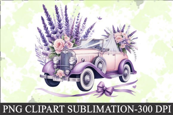 Download Lavender Wedding Car Clipart - Lavender wedding Collection